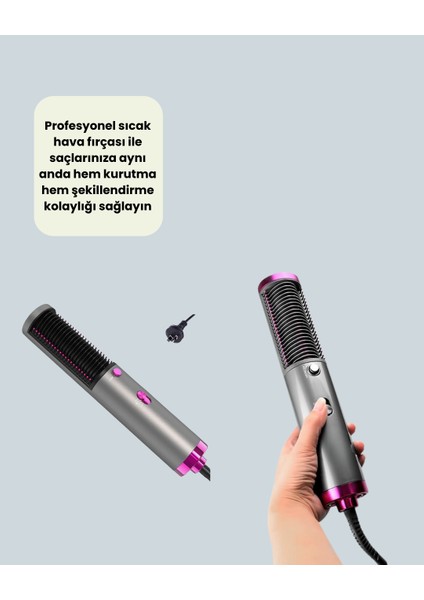 Ergonomik Tasarımlı Hafif ve Taşınabilir Sıcak Hava Fırçası modelleri