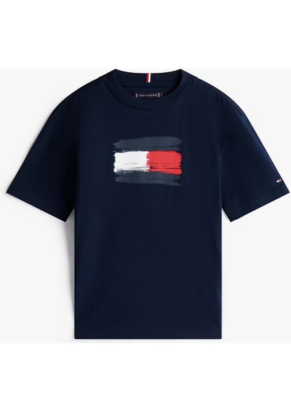 Erkek Çocuk Flag Archive Kısa Kollu T-Shirt - Lacivert indirimleri
