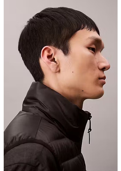 Erkek Regular Fit Kapitone Şişme Yelek - Siyah