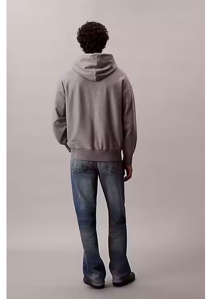 Erkek Regular Fit Fermuarlı Kapüşonlu Sweatshirt - Gri modelleri