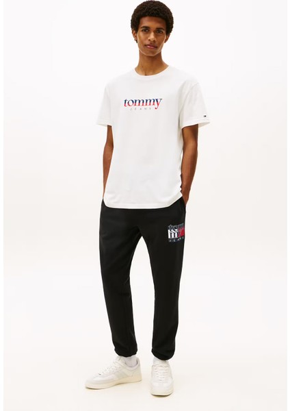 Erkek Logo Baskılı Kısa Kollu Tişört – Beyaz modelleri