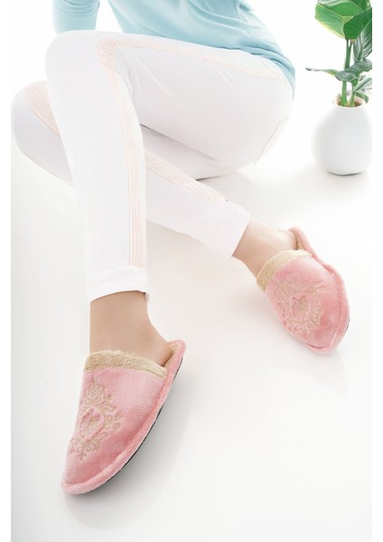 Kadın Ev Terliği Peluş Yıkanabilir Içi Yünlü Kürklü Terlik Misafir Çeyiz Bohça Gelin Terliği modelleri