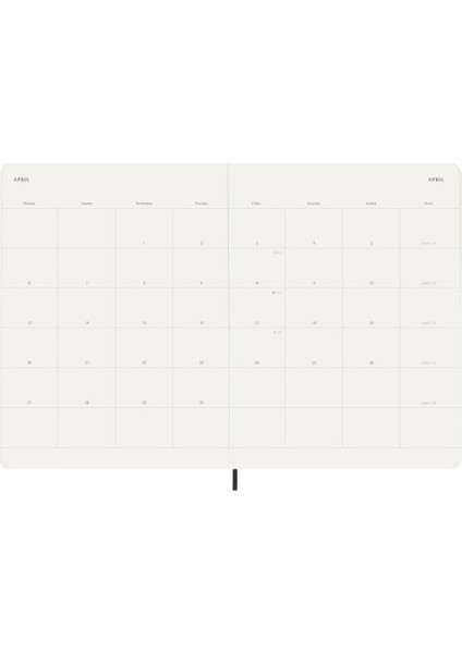 2026 12 Aylık Ajanda Xl Boy 19X25 Cm. Yumuşak Kapak Siyah modelleri