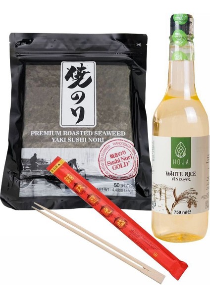 Yaki Nori&hoja Pirinç Sirkesi(Rice Vinegar) Chopstick Hediye