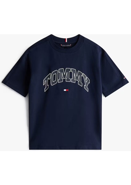 Erkek Çocuk Baskılı Kısa Kollu Tişört – Lacivert fırsatları