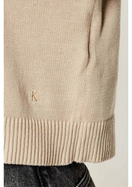 Kadın Bisiklet Yaka Regular Fit Kısa Kazak - Bej fırsatları