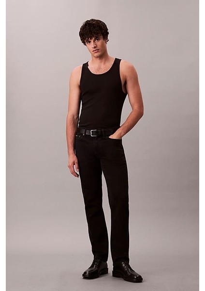 Erkek Slim Straight Kesim 5 Cepli Jean Pantolon - Siyah fiyatları