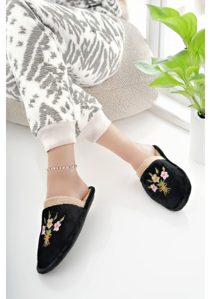 Kadın Ev Terliği Peluş Yıkanabilir Içi Yünlü Kürklü Terlik Misafir Çeyiz Bohça Gelin Terliği modelleri