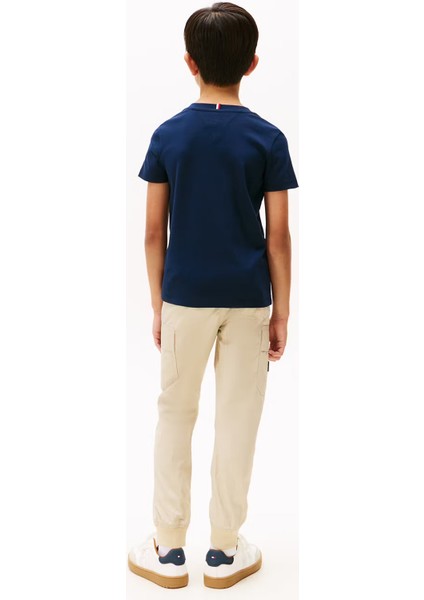 Erkek Çocuk Varsity Interlock Kısa Kollu T-Shirt - Lacivert fiyatları