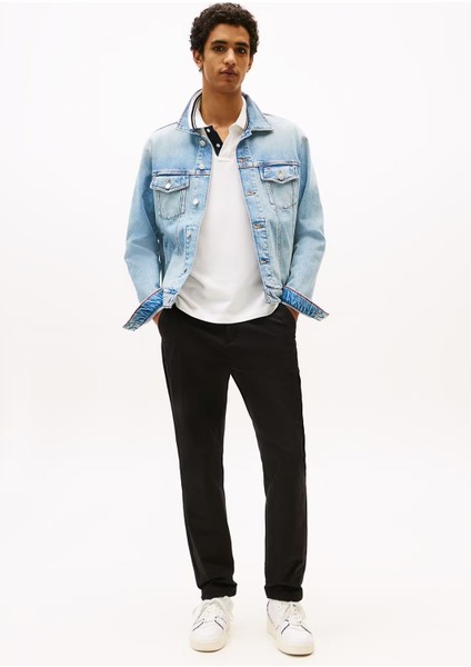 Erkek Slim Fit Chino Pantolon – Siyah