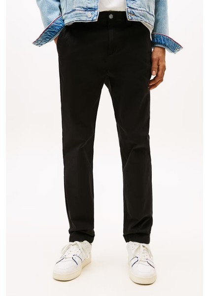 Erkek Slim Fit Chino Pantolon – Siyah modelleri