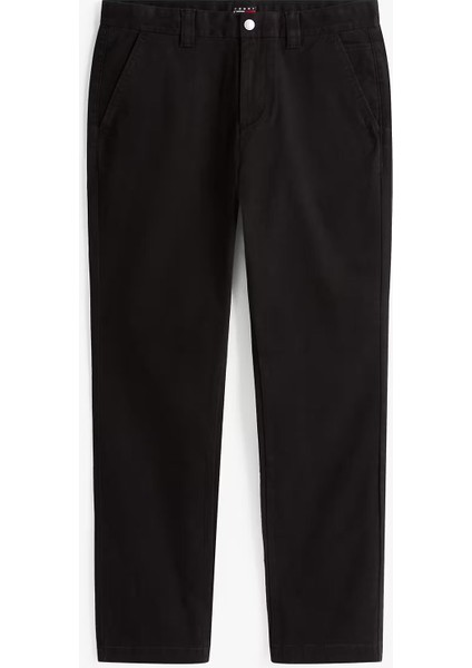 Erkek Slim Fit Chino Pantolon – Siyah