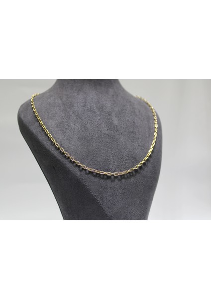 14 Ayar Altın Halkalı Kolye Zincir