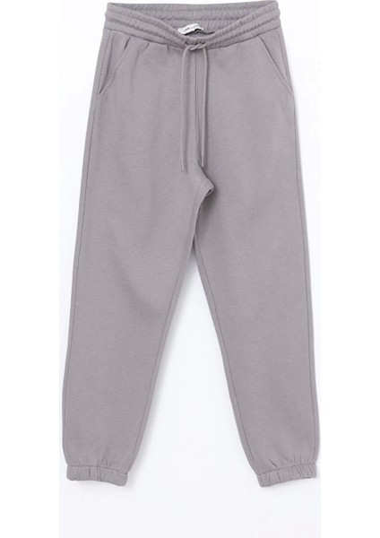 Lcw Vision Gri Beli Lastikli Kadın Kalın Jogger Eşofman Altı indirimleri