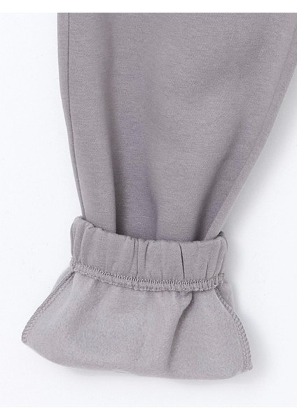 Lcw Vision Gri Beli Lastikli Kadın Kalın Jogger Eşofman Altı