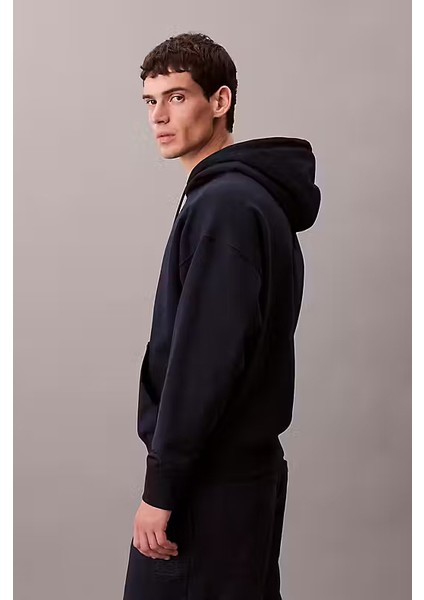 Erkek Regular Fit Premium Terry Kapüşonlu Sweatshirt - Koyu Lacivert modelleri