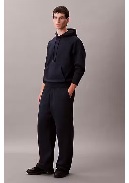 Erkek Regular Fit Premium Terry Kapüşonlu Sweatshirt - Koyu Lacivert fırsatları