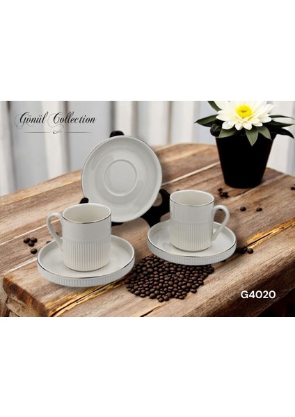 Kahve Takımı Sade Çizgi Form G4020
