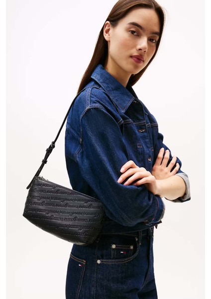 Kadın Tjw Must Aop Omuz Çantası - Siyah