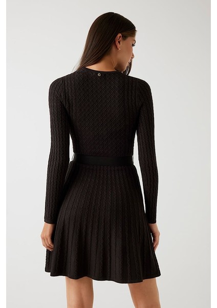 Kadın Halat Örgü Triko Elbise - Kahverengi fiyatları