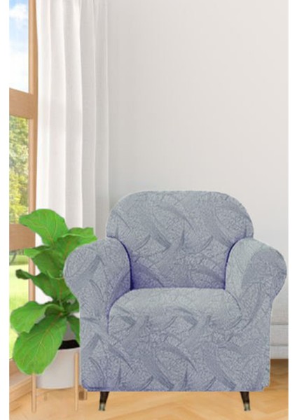 Jakarli Sahra Desen Tek Kişilik Koltuk Örtüsü, Berjer Kılıfı, Lastikli 1 Adet