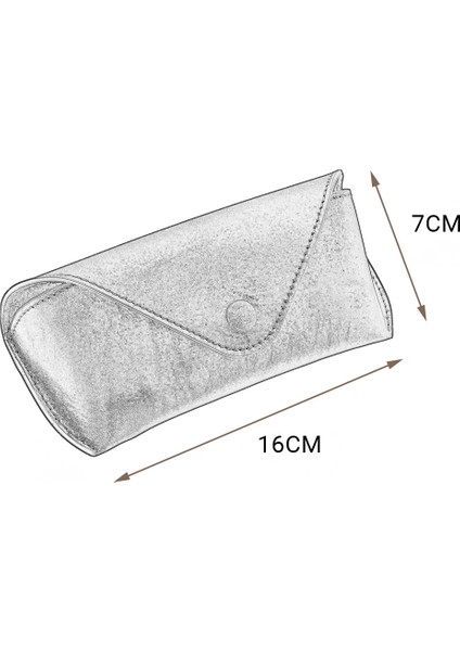 Haki Renk Gold Aksesuarlı, Ipli Deri Gözlük Kabı ve Gözlük Bezi fiyatları