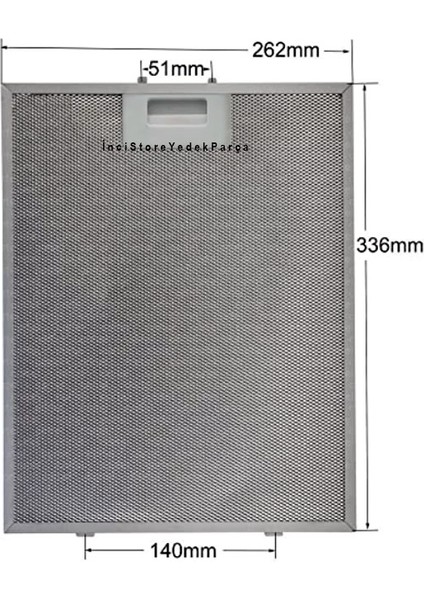 Adv 5260 I Aspiratör Davlumbaz Için Alüminyum Filtre 262×335 mm Class