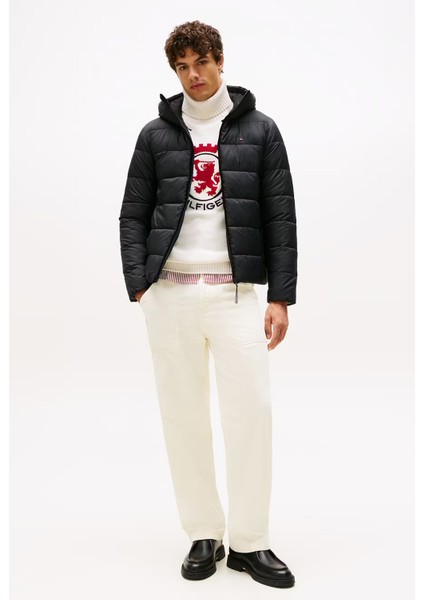 Erkek Mid Weight Kapüşonlu Jacket Mont - Siyah modelleri