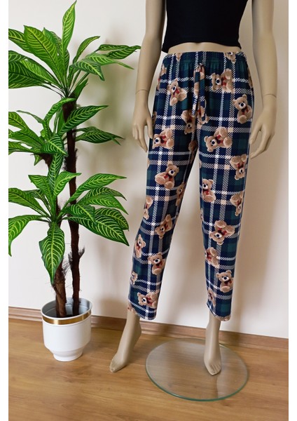 Kadın Desenli Milan Kumaş Yumuşacık Esnek Yapılı Pijama Altı indirimleri