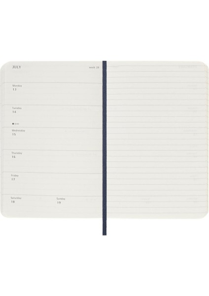 2026 12 Ay Haftalık Ajanda Cep Boy 9X14 Cm. Yumuşak Kapak Safir Mavi indirimleri