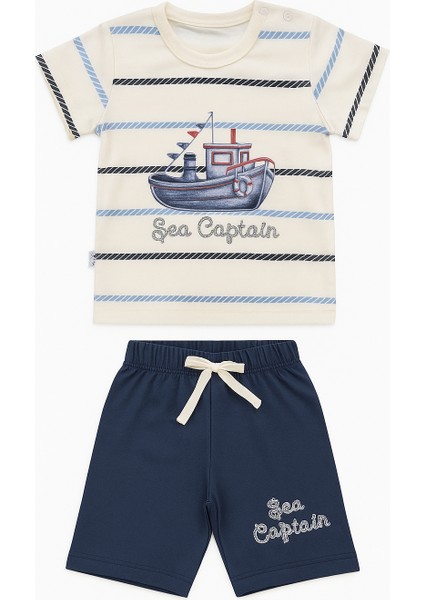 Sea Captain Şort Tişört 2'li Takım