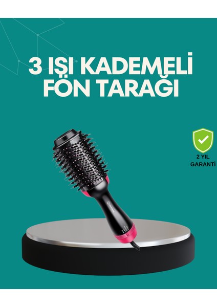 Kurutmalı Saç Şekillendirici Fönlü Fırça 1200 Watt Güç