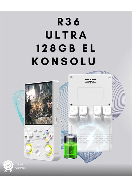 R36 Ultra Retro Oyun Konsolu – Rgb Destekli, Çoklu Platform, Kaydet/yükle Özellikli