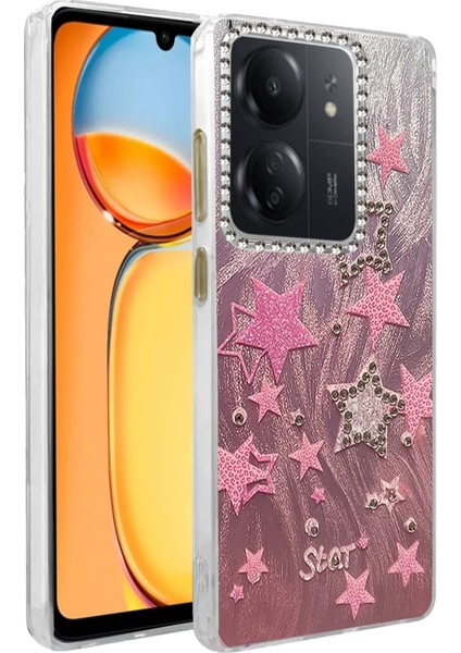 More-Tr Newface Xiaomi Redmi 13C Kılıf Blade Aynalı Desenli Kapak - Desen 7