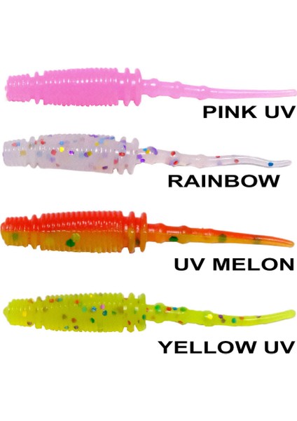 Ryuji Rock Worm 4cm Kokulu Silikon Yem (12 Adet) modelleri