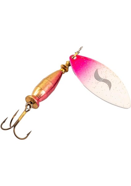 Turna Levrek Alabalık Döner Olta Kaşık - Alp Long - Pembe/beyaz - NO:2/20GR