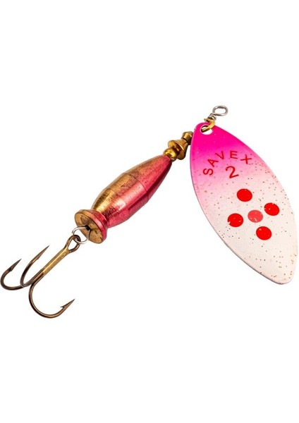 Turna Levrek Alabalık Döner Olta Kaşık - Alp Long - Pembe/kırmızı - NO:2/16GR