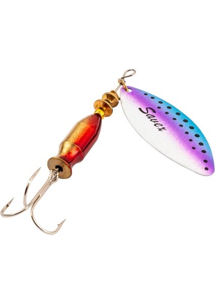 Turna Levrek Alabalık Döner Olta Kaşık - Alp Long - Rainbo Mavi - NO:3/24GR