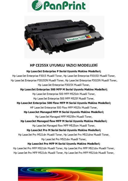 Hp Laserjet Managed Mfp M525FM Muadil Toner Yüksek Kapasiteli (12500 Sf.) fiyatları