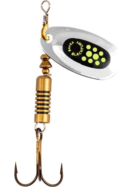 Alabalık Turna Döner Olta Kaşık - Black Fury - Fluo Sarı/gümüş - No:1 fiyatları