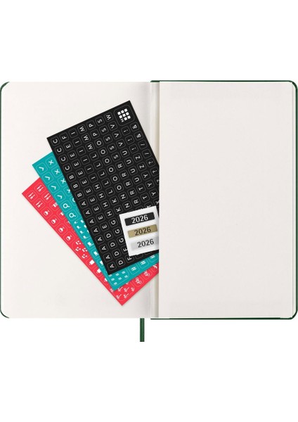 2026 12 Ay Günlük Ajanda L Boy 13X21 Cm. Sert Kapak Mersin Yeşili modelleri