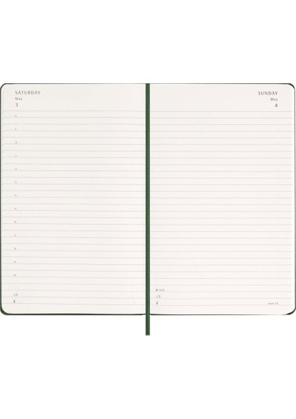 2026 12 Ay Günlük Ajanda L Boy 13X21 Cm. Sert Kapak Mersin Yeşili indirimleri