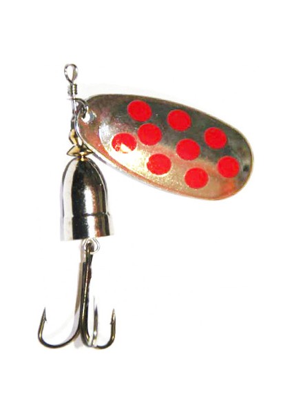 Oskar Vmc Iğneli Döner Kaşık Gümüş-Kırmızı No:2 (SF05-SP08)