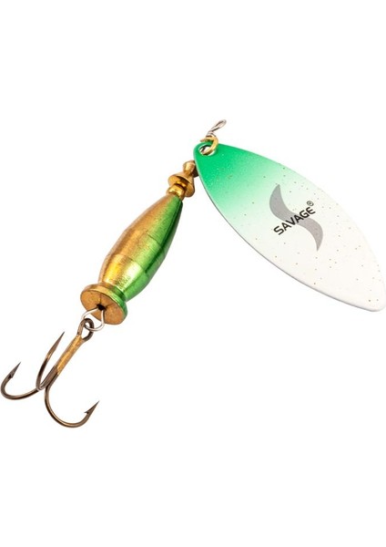 Turna Levrek Alabalık Döner Olta Kaşık - Alp Long - Yeşil/beyaz - NO:2/16GR