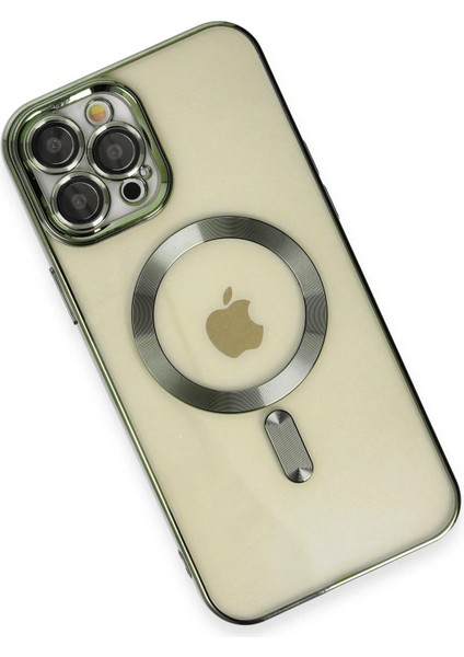 More-Tr Newface Iphone 12 Pro Max Kılıf Kross Magneticsafe Kapak - Koyu Yeşil modelleri