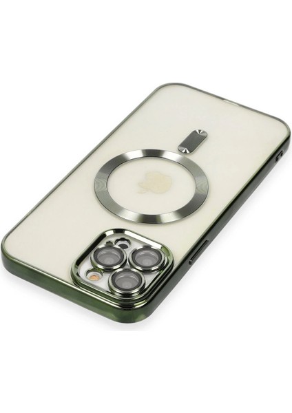 More-Tr Newface Iphone 12 Pro Max Kılıf Kross Magneticsafe Kapak - Koyu Yeşil fırsatları