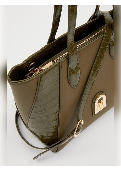 Levidor Haki Deri Detay Omuz Çantası fiyatları