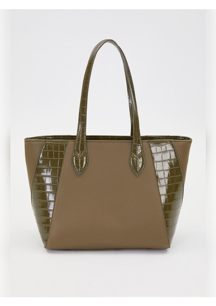 Levidor Haki Deri Detay Omuz Çantası fırsatları