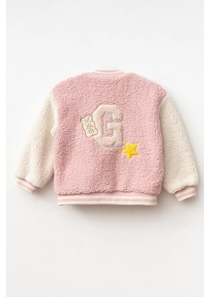 Kız Çocuk Polar Kolej Ceket - Pudra fiyatları