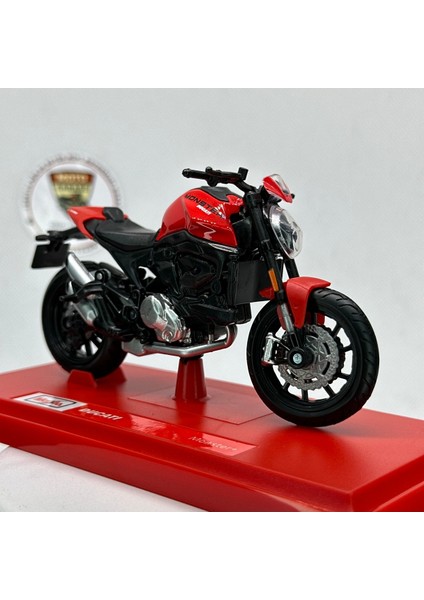 Ducati Monster 1:18 Diecast Maket Motor – Lisanslı Metal Model Motosiklet